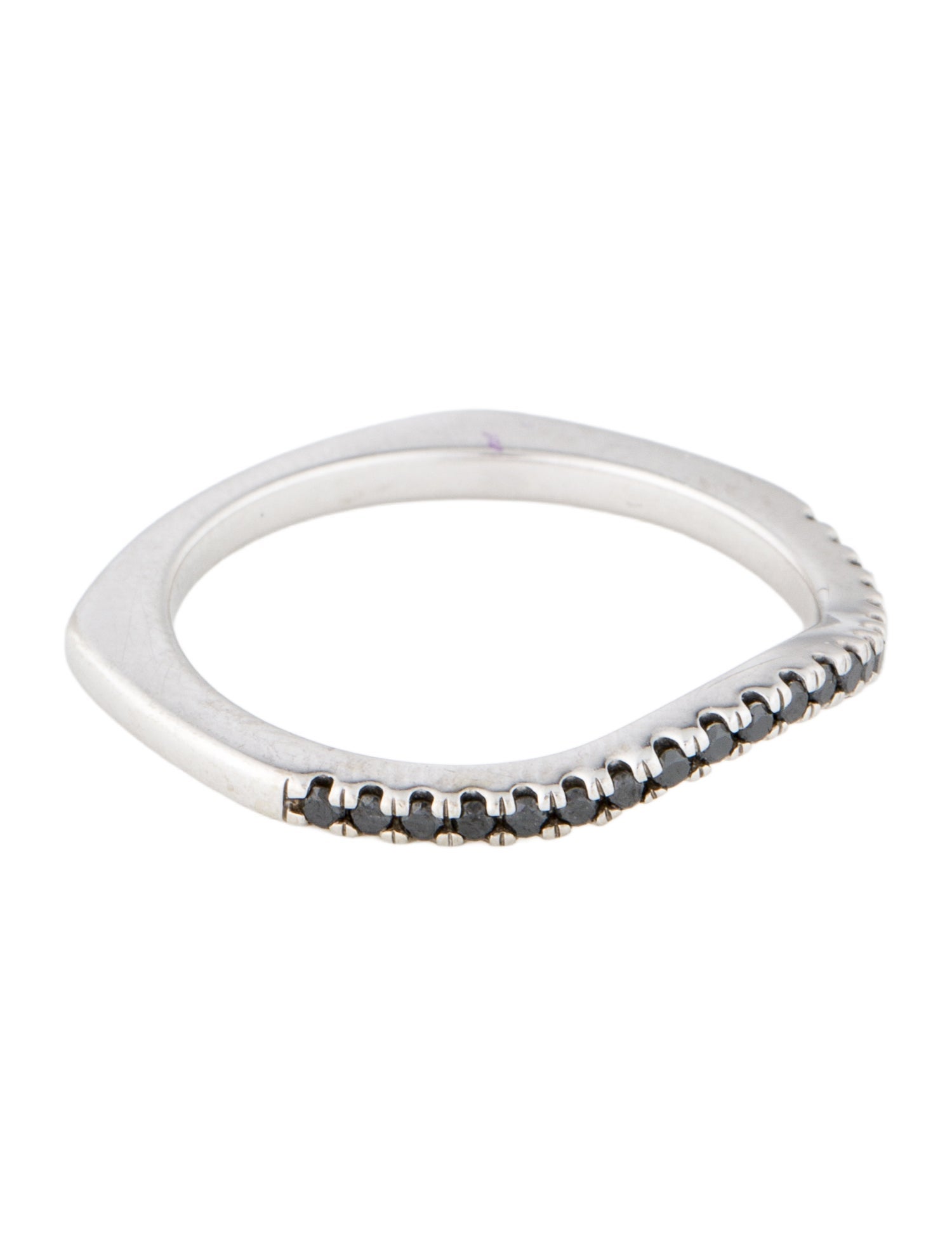 Ring 14K Diamond Wavy Band