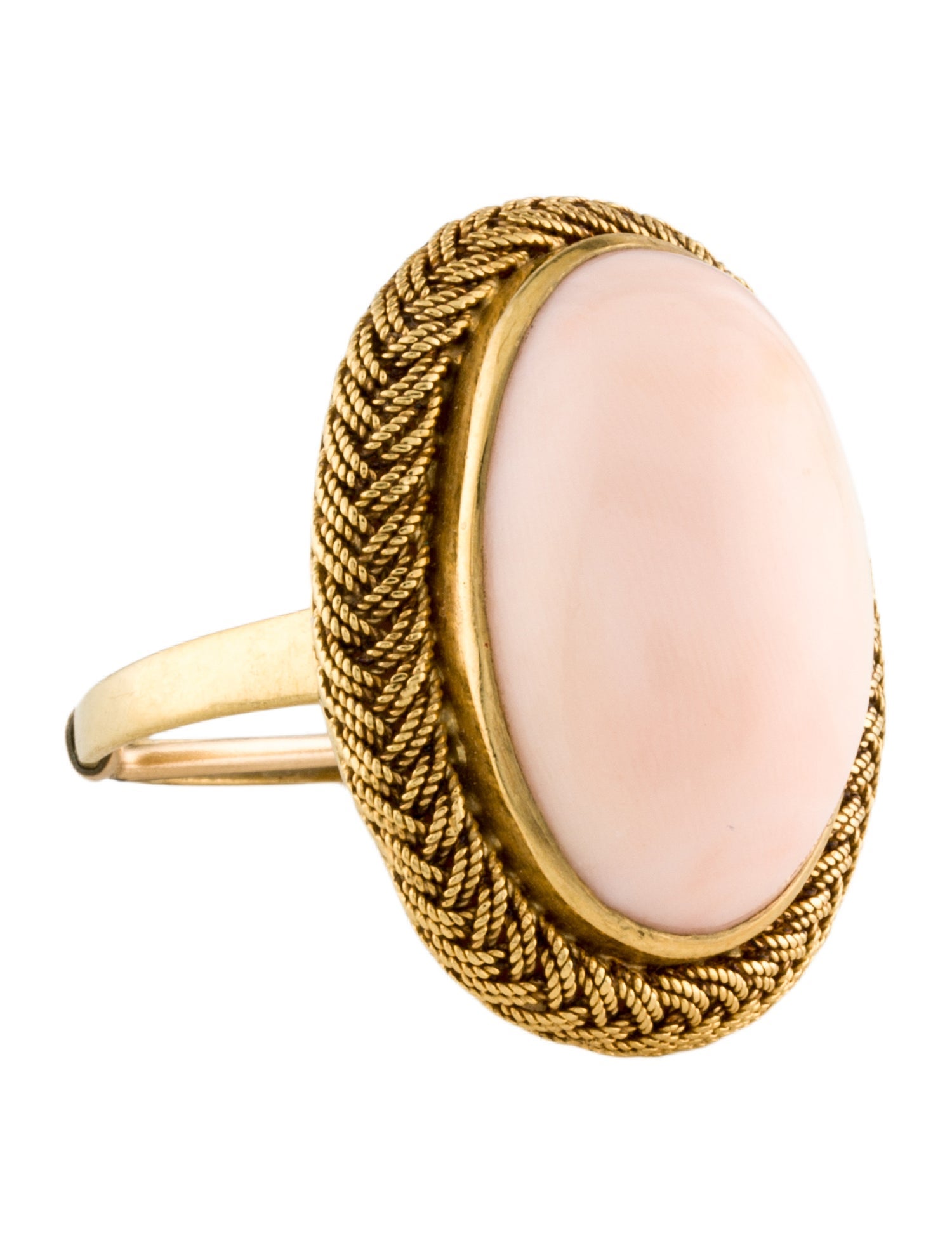 Ring 18K Coral Cocktail