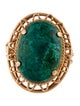 Ring 14K Azurmalachite Cocktail Ring