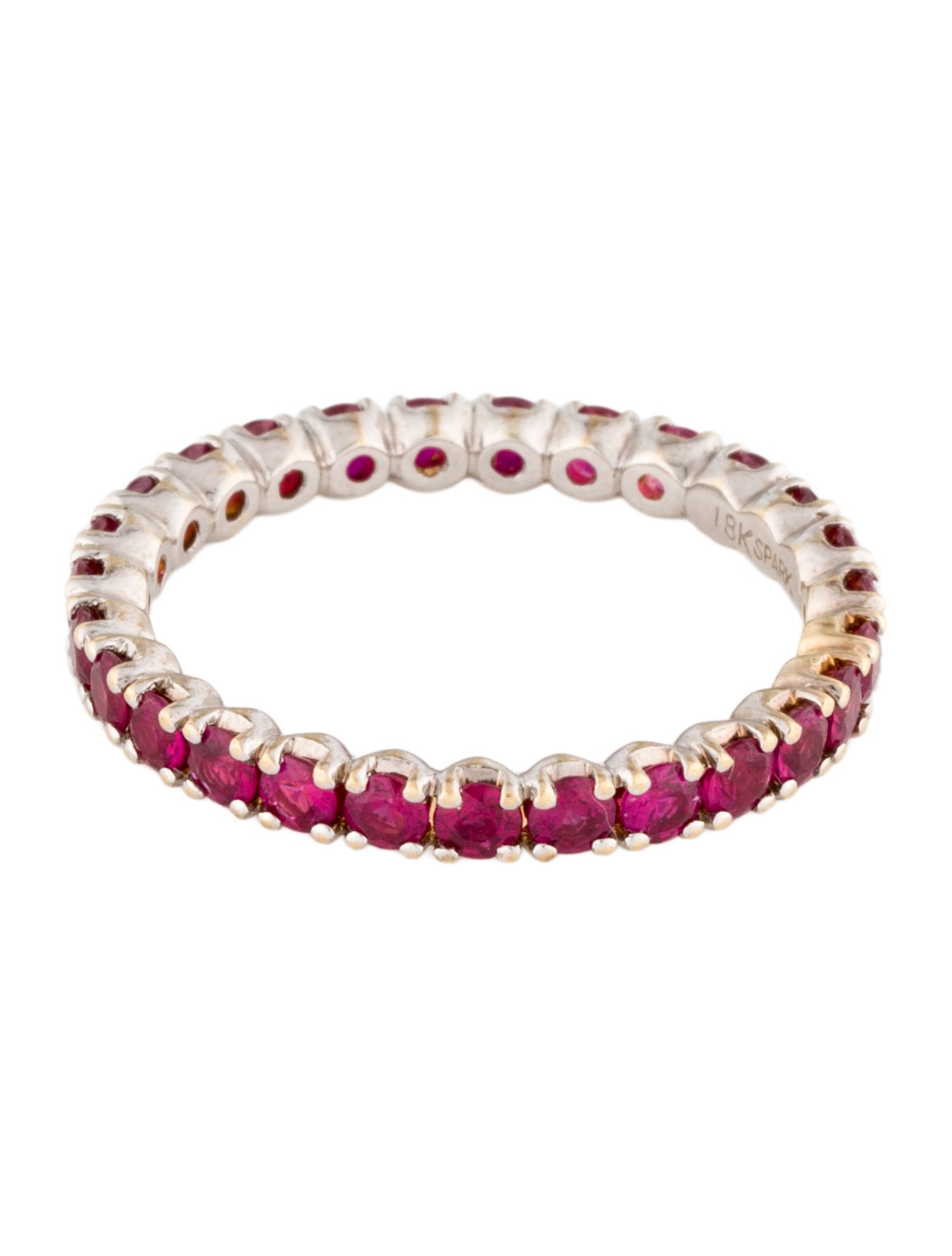 Ring 18K 1.32ctw Ruby Eternity Band