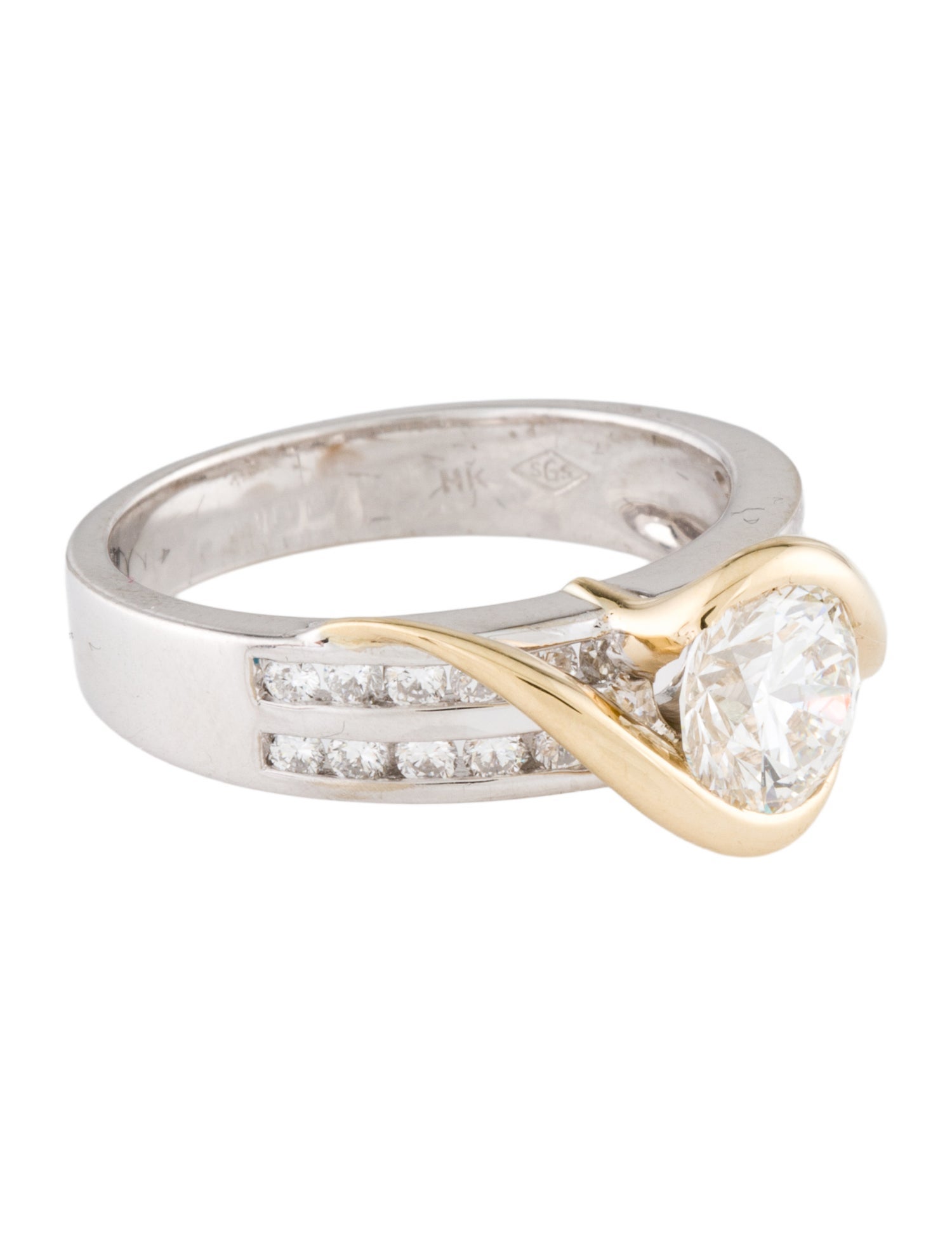 Ring 14K 1.29ct Lab-Grown Diamond & Diamond Cocktail