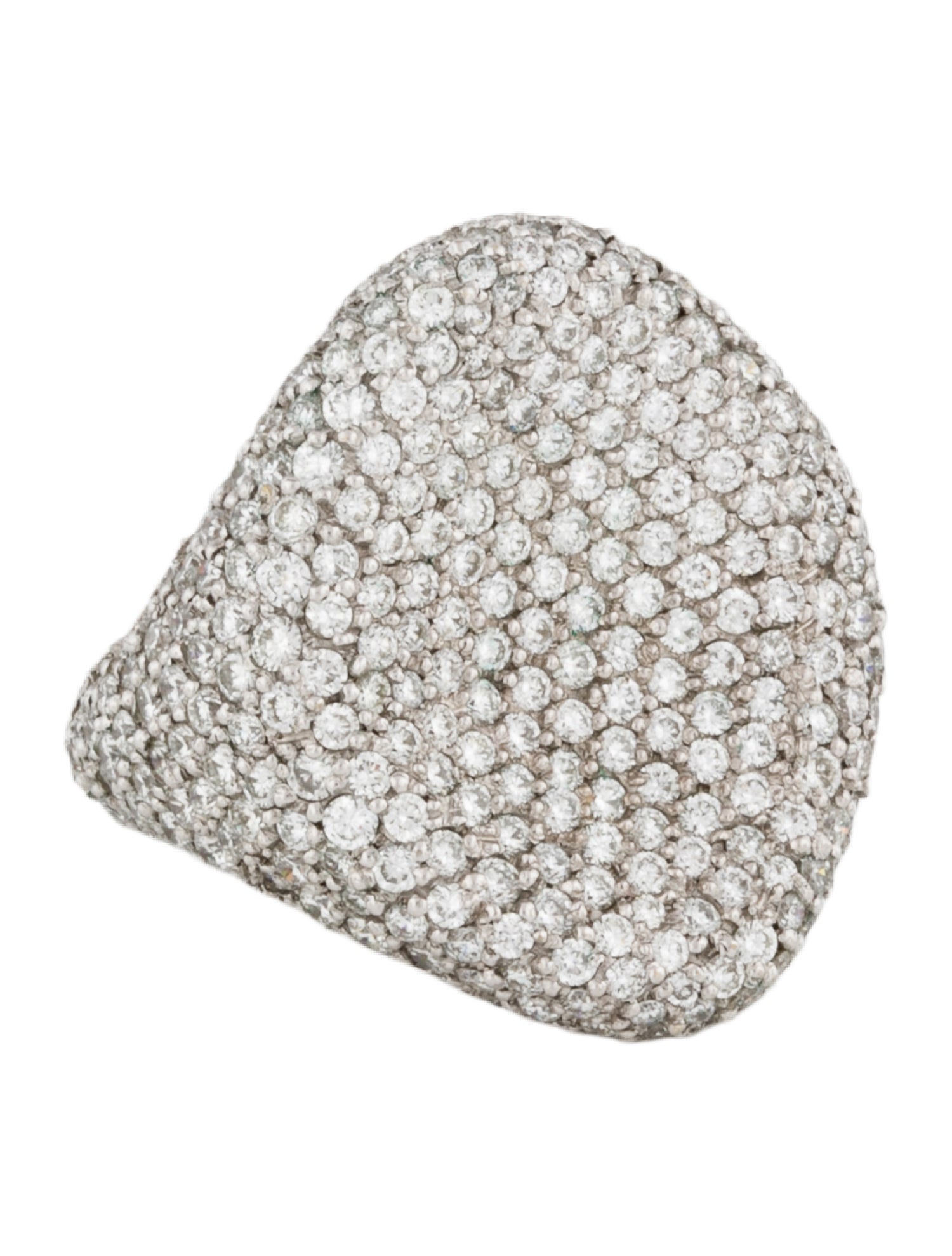 Ring 18K 3.57ctw Diamond Shield Ring