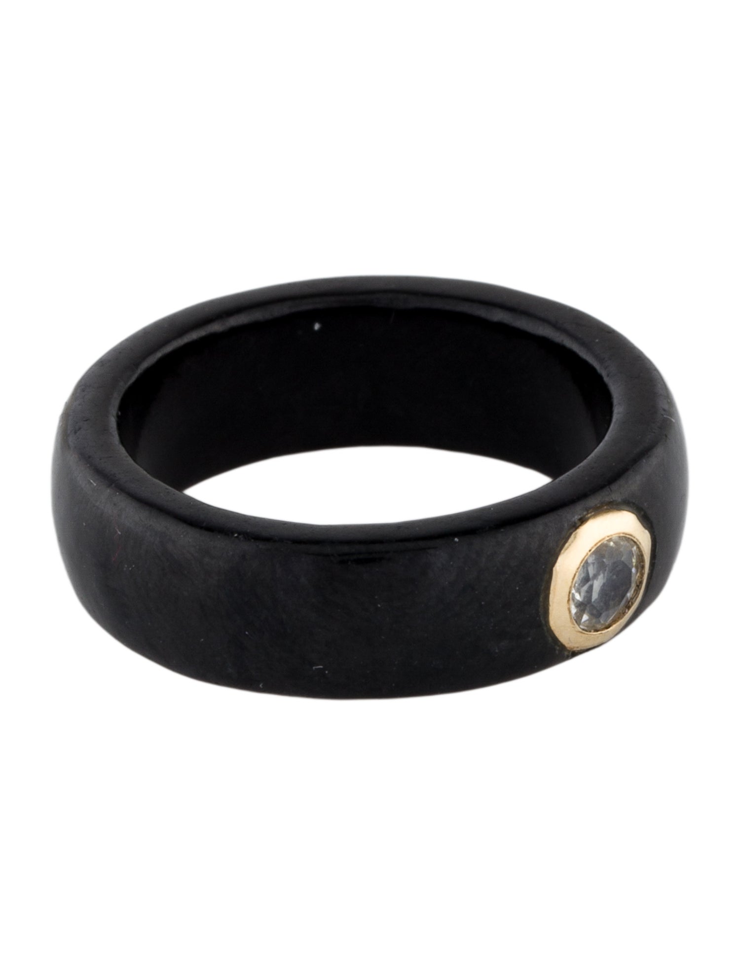 Ring Topaz & Dyed Jadeite Band