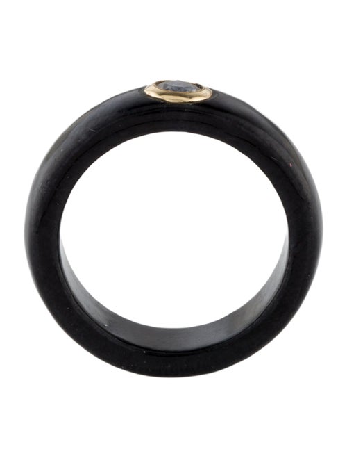 Ring Topaz & Dyed Jadeite Band