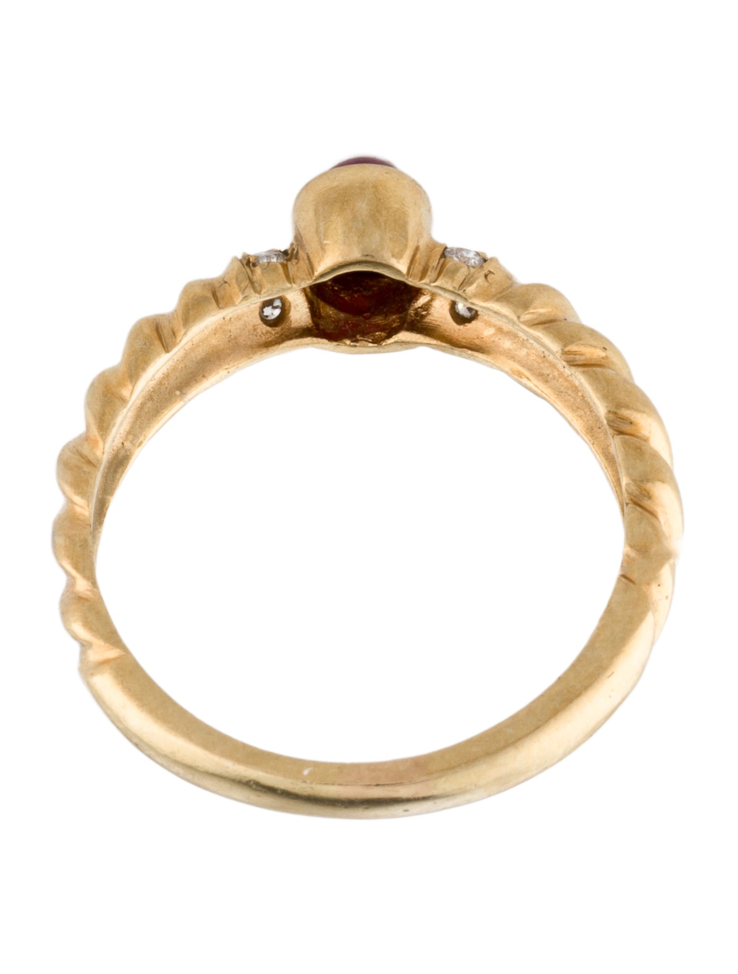 Ring 18K Ruby & Diamond Cocktail Ring