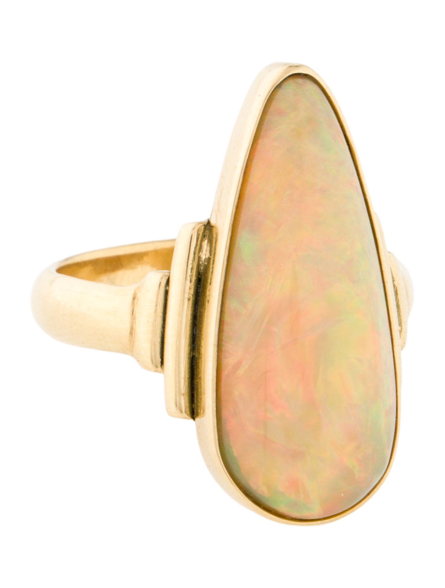 Ring 18K 8.17ctw Opal Cocktail Ring