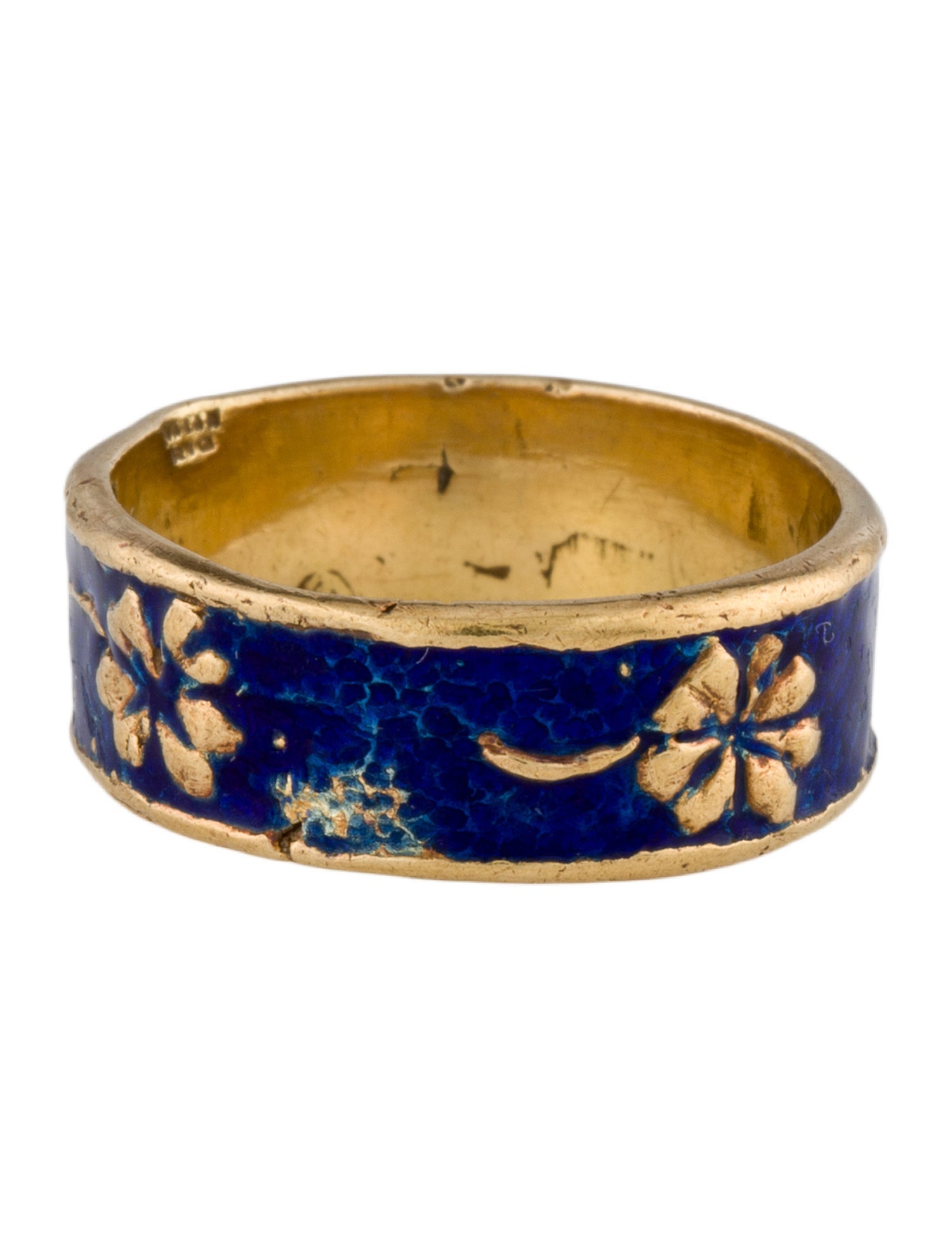 Ring 18K Enamel Band Ring