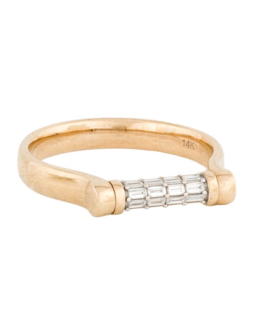 Audry Rose x Matteo Cibic 14K Diamond Tusk Baguette Flip Ring