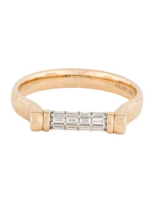 Audry Rose x Matteo Cibic 14K Diamond Tusk Baguette Flip Ring