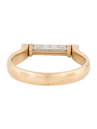 Audry Rose x Matteo Cibic 14K Diamond Tusk Baguette Flip Ring