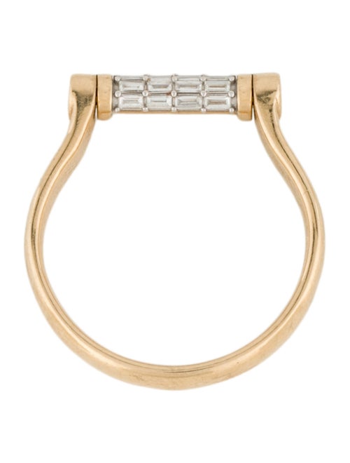 Audry Rose x Matteo Cibic 14K Diamond Tusk Baguette Flip Ring