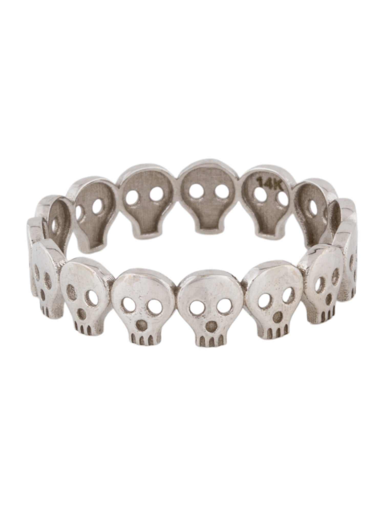 Ring 14K Skull Eternity Band