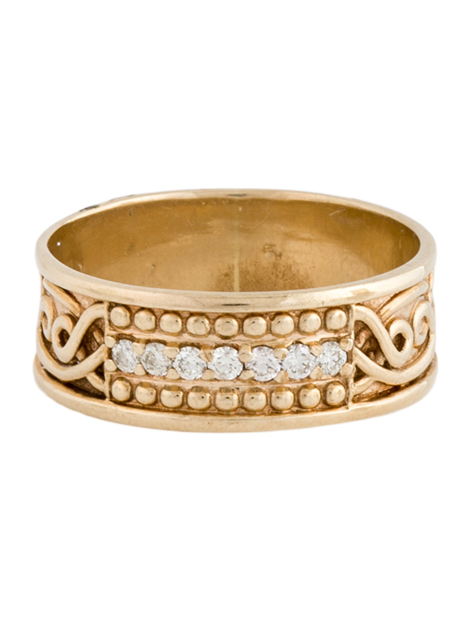 Ring 10K Diamond Wedding Band