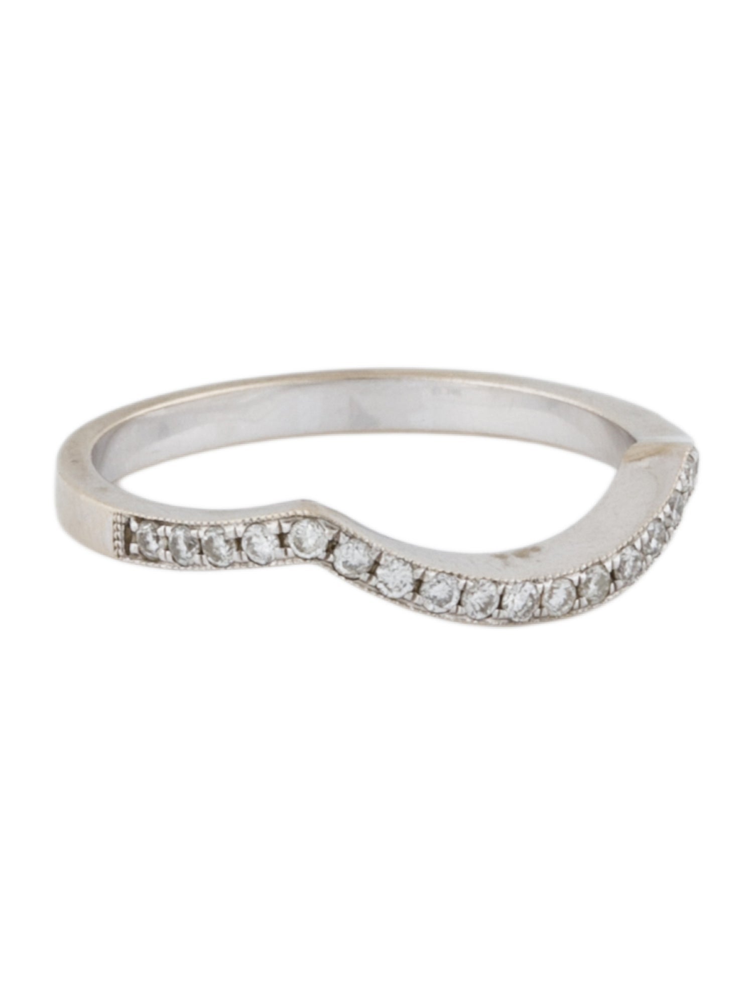Ring 14K Diamond Contour Band