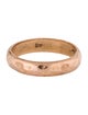 Ring 14K Hammered Wedding Band Ring
