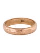 Ring 14K Hammered Wedding Band Ring