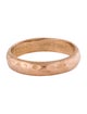Ring 14K Hammered Wedding Band Ring