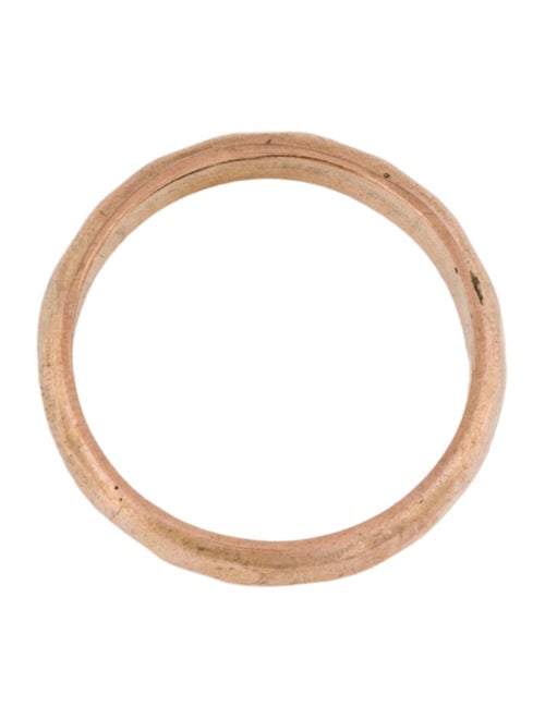 Ring 14K Hammered Wedding Band Ring