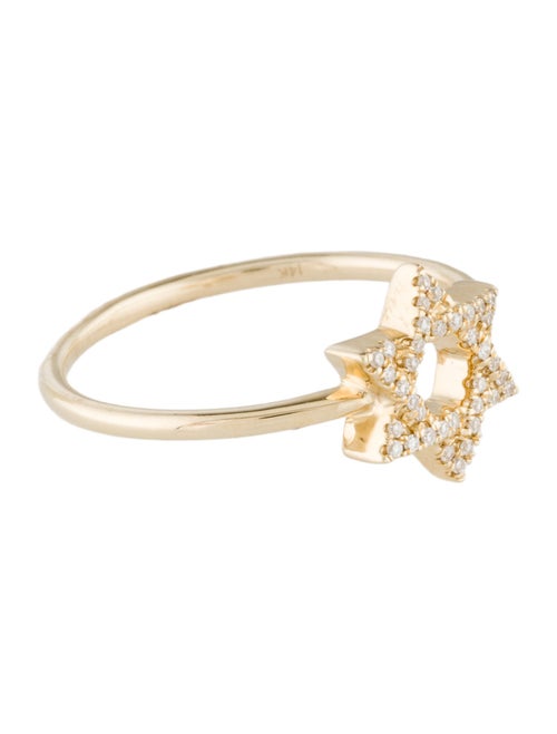 Ring 14K Diamond Star of David Ring