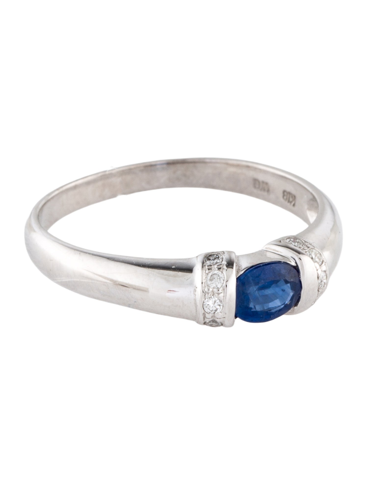 Ring 18K Sapphire & Diamond Band