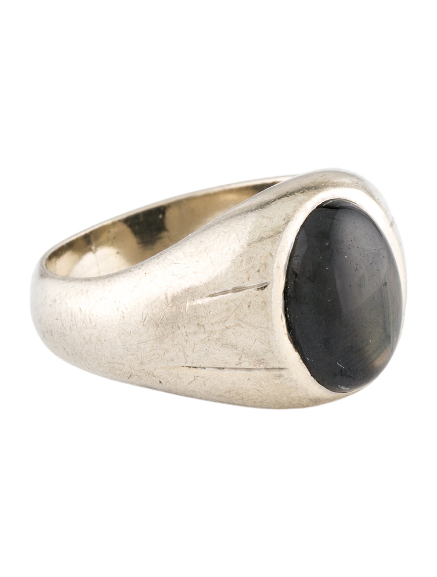 Ring 14K 7.24ct Star Sapphire Signet