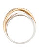 Ring 14K 1.30ctw Diamond Overlapping Band Ring