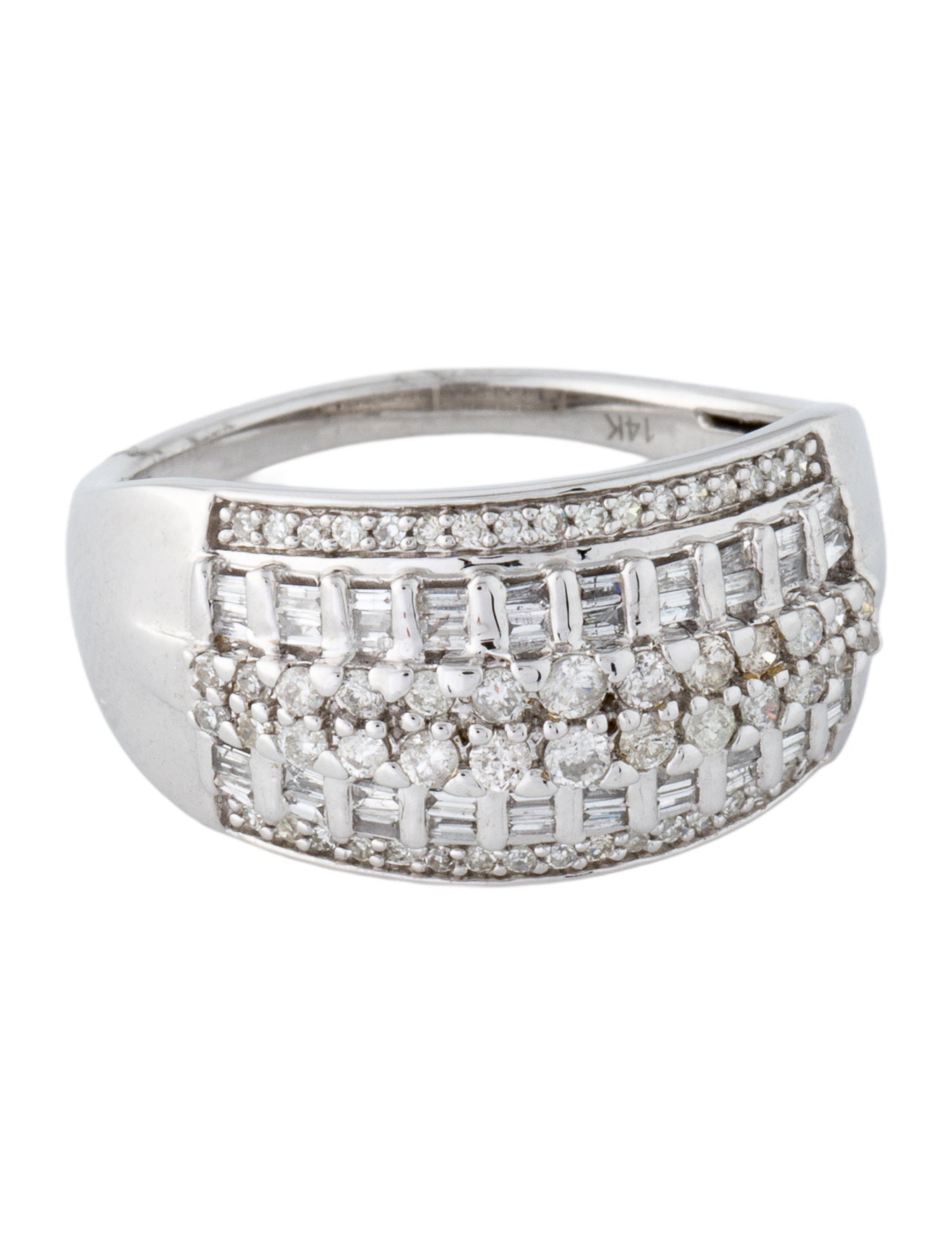 Ring 14K Diamond Dome Band
