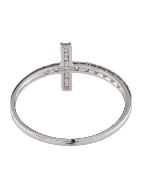 Ring 14K Diamond Cross Cocktail RIng