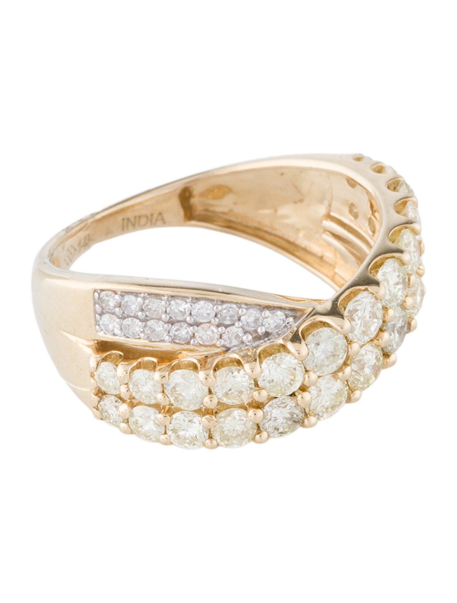 Ring 14K 1.50ctw Diamond Crossover