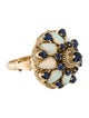 Ring 14K 2.56ctw Opal & Sapphire Cocktail Ring