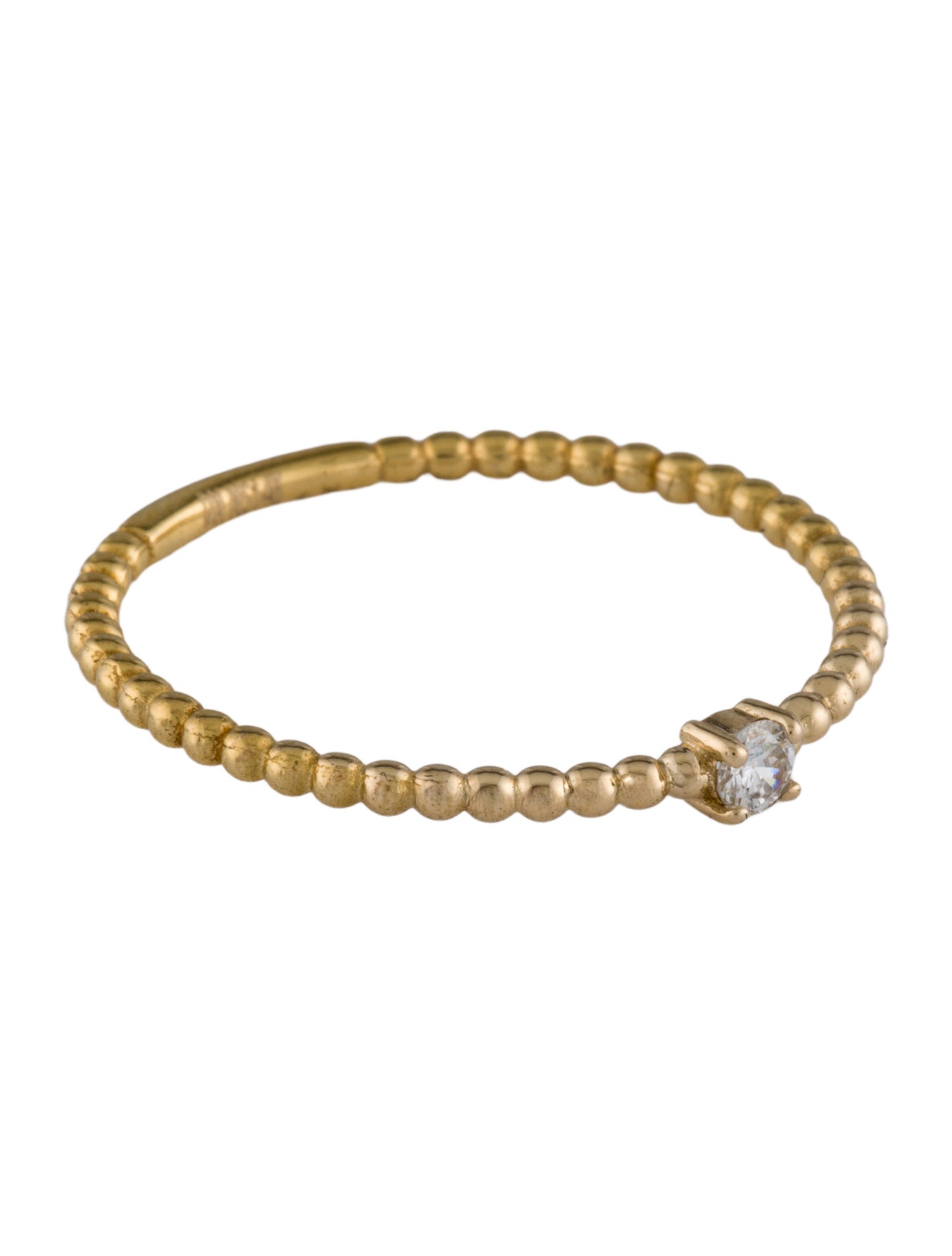 Ring 14K Diamond Stackable Band