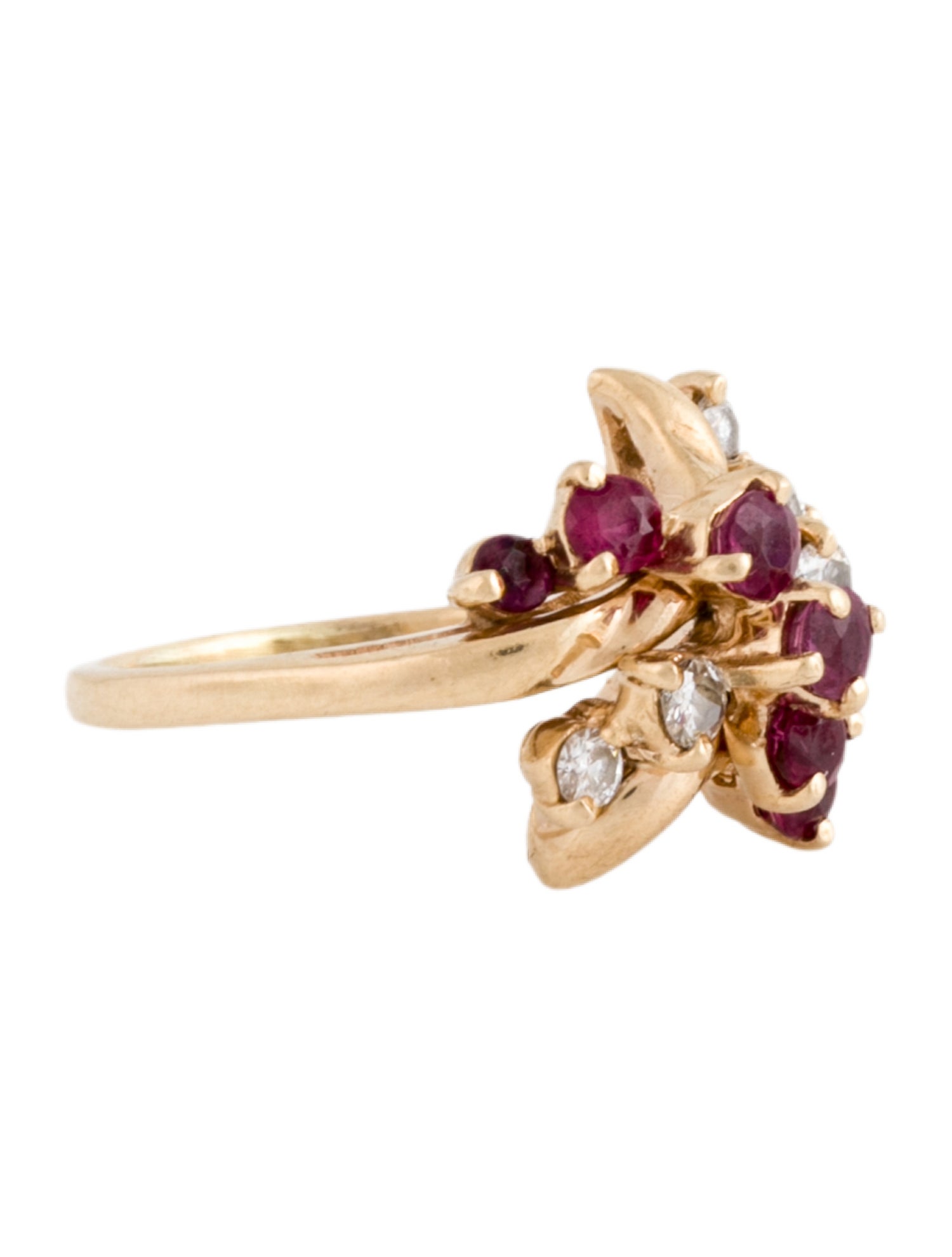 Ring 14K Ruby & Diamond Ring