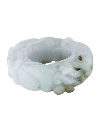 Ring Jadeite Carved Dragon Band