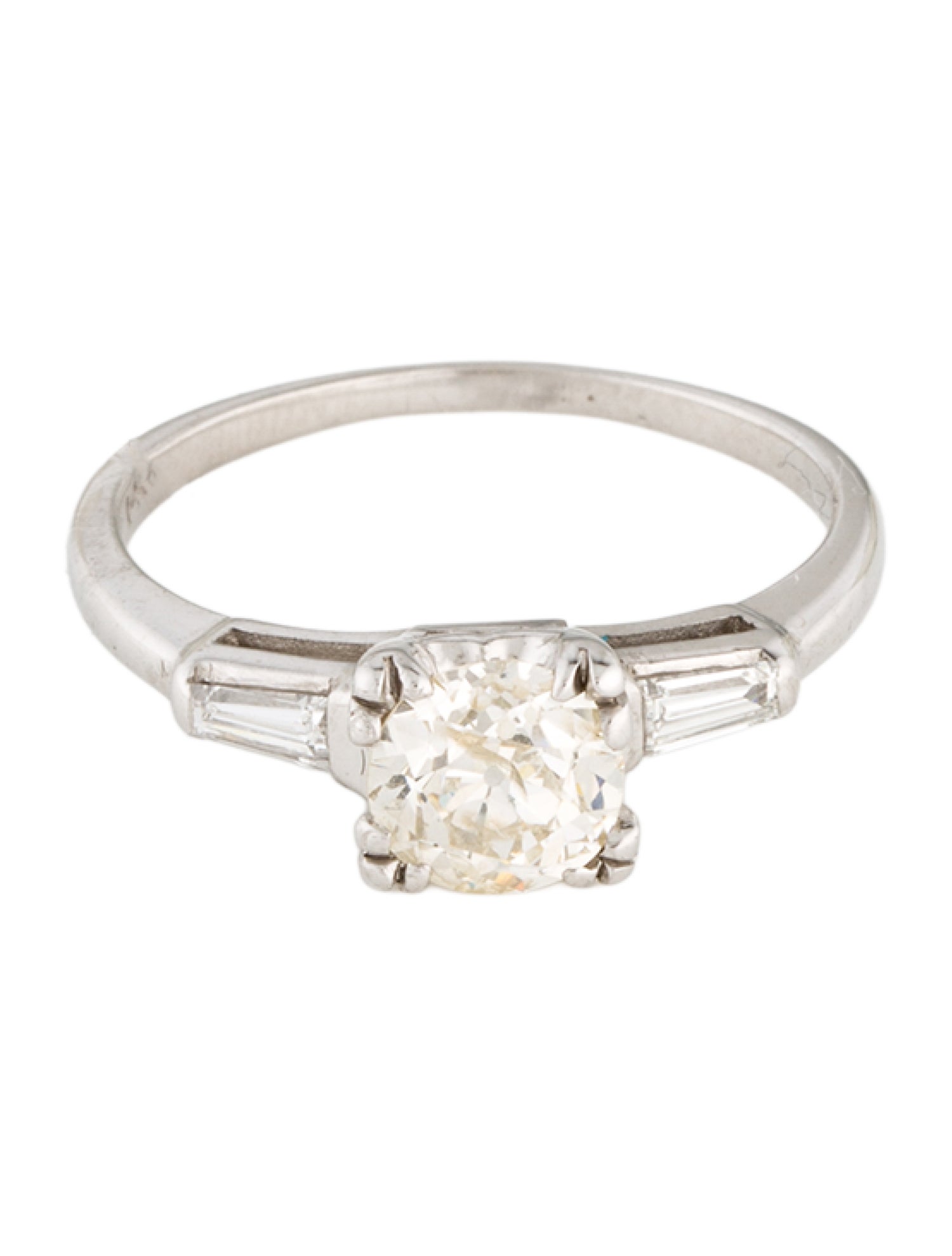 Ring 14K Old European Cut Diamond Cocktail Ring