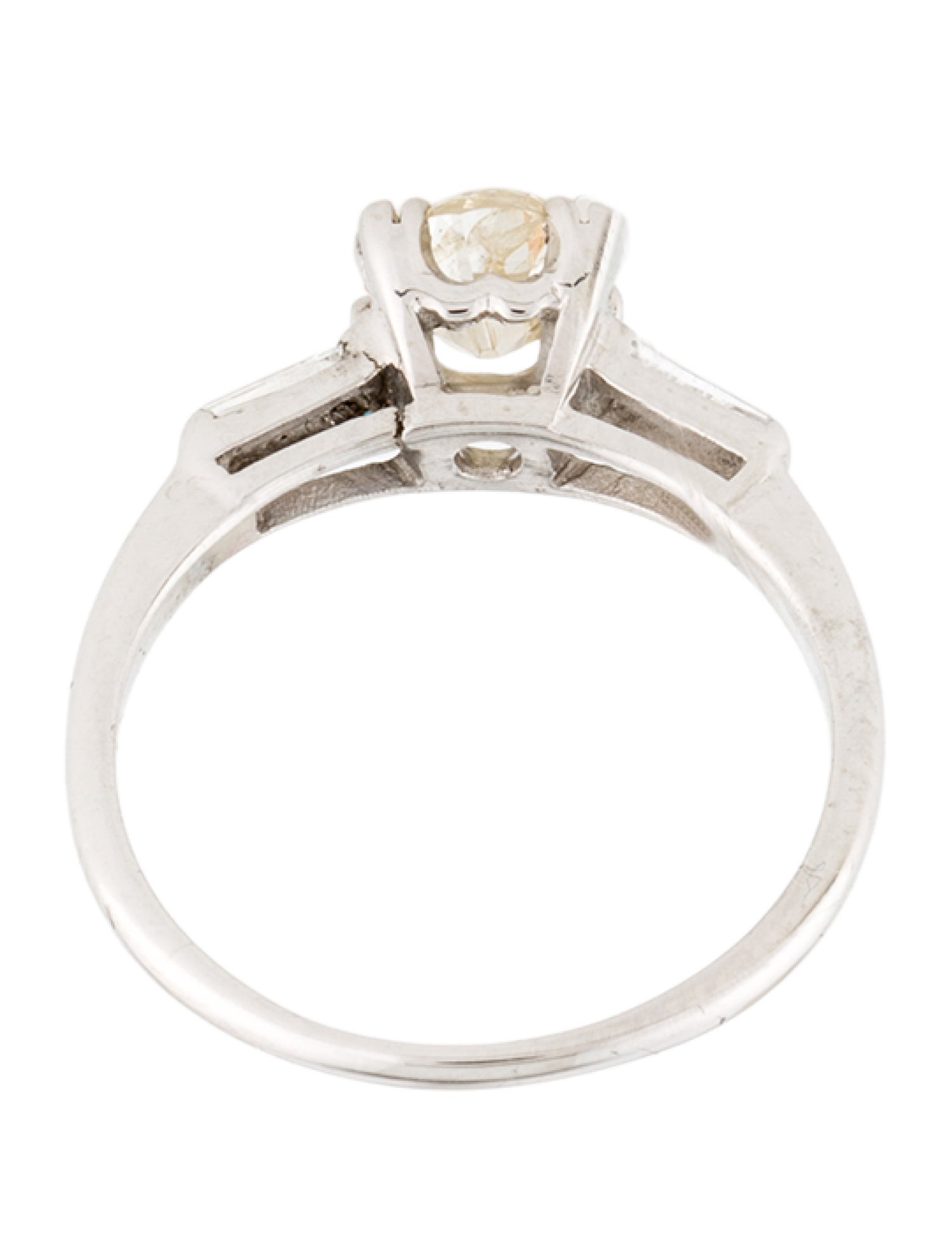 Ring 14K Old European Cut Diamond Cocktail Ring