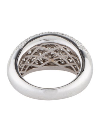 Ring 18K 3.45ctw Diamond Dome Band