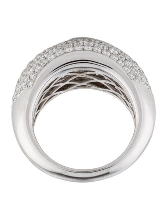 Ring 18K 3.45ctw Diamond Dome Band
