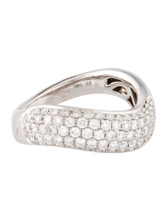 Ring 14K Diamond Wave Band