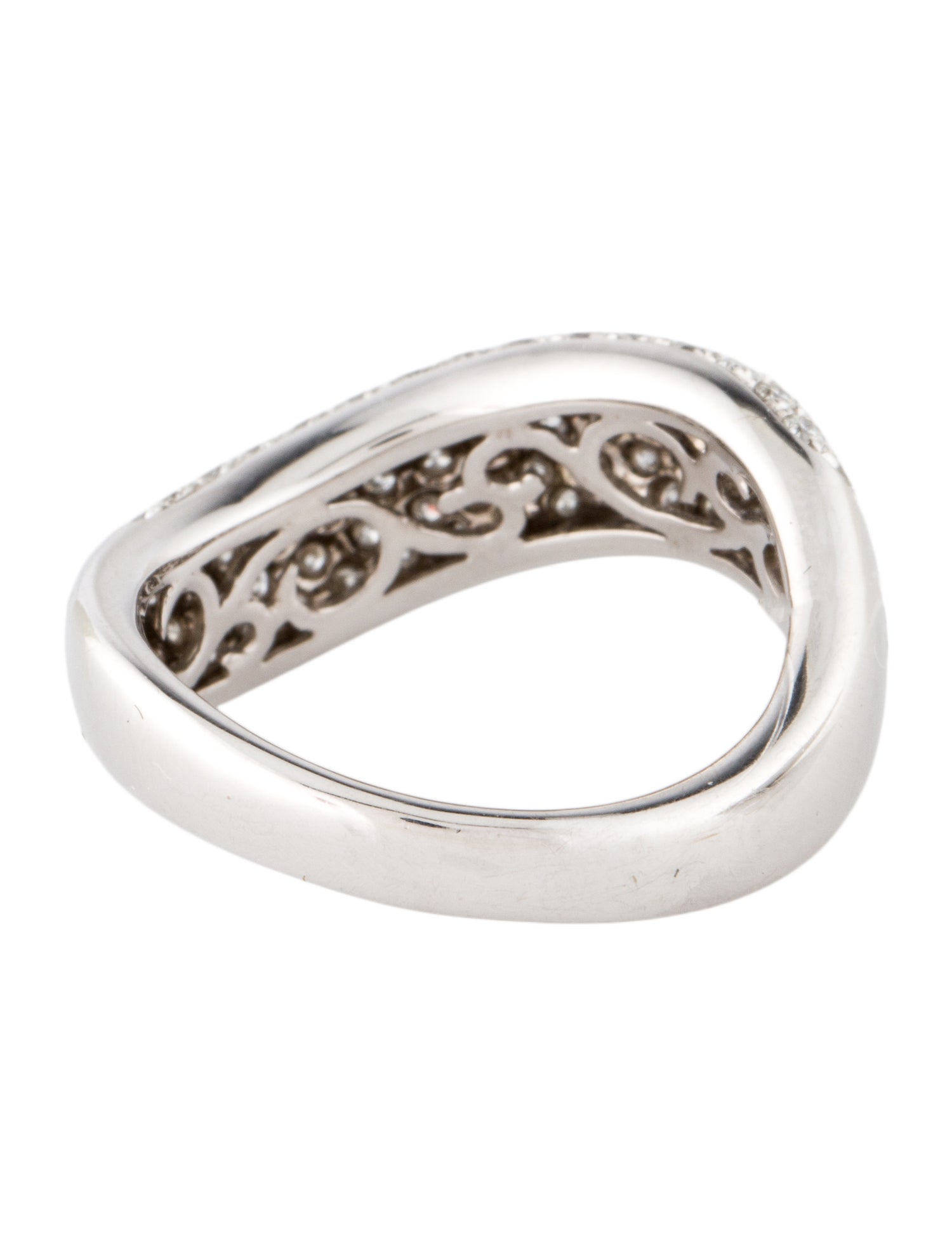 Ring 14K Diamond Wave Band