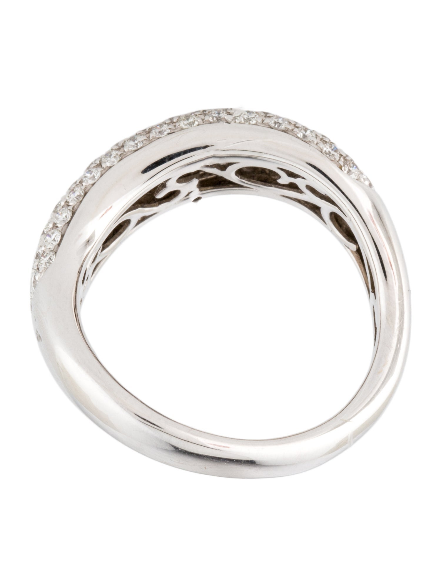 Ring 14K Diamond Wave Band
