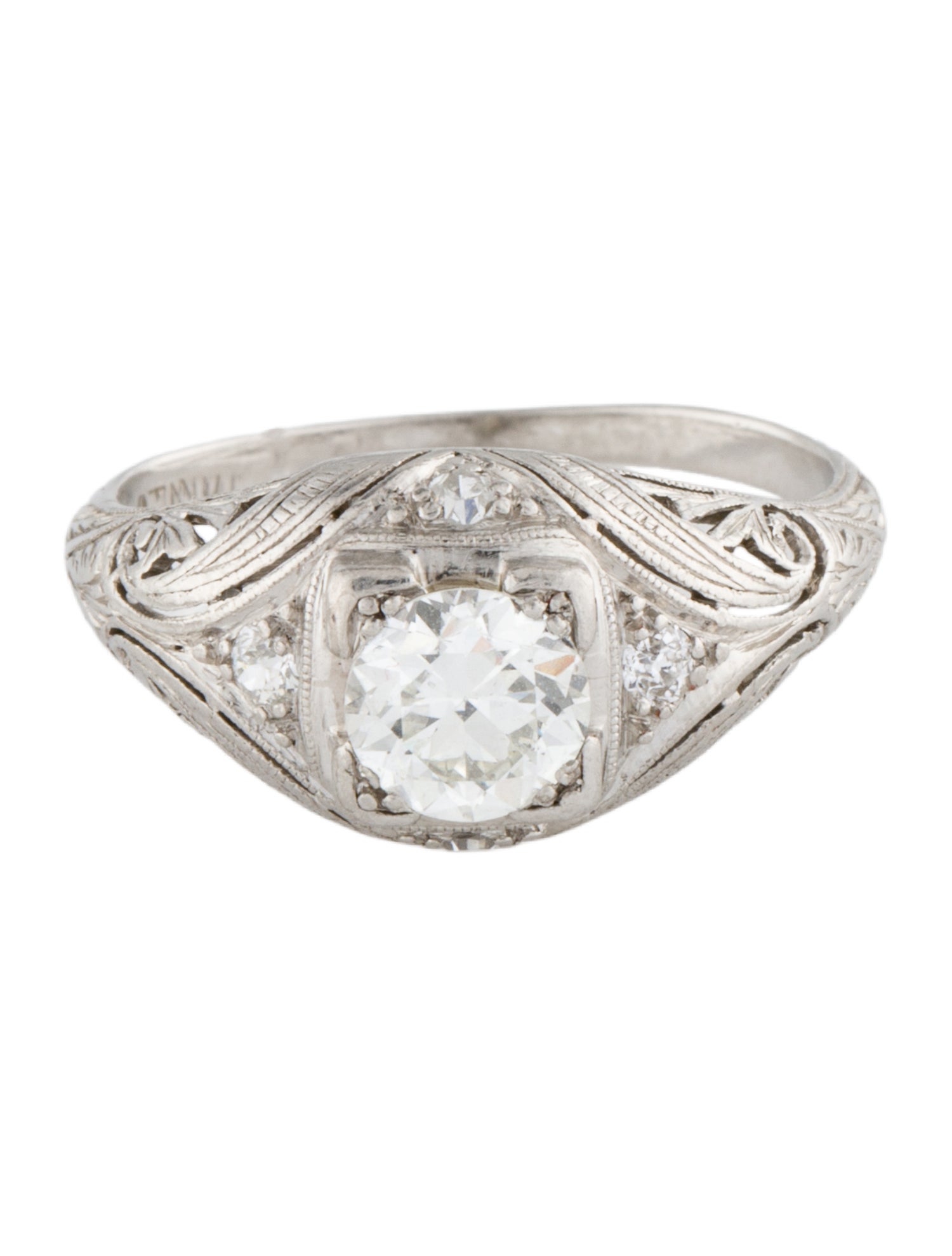 Ring Platinum Diamond Cocktail Ring