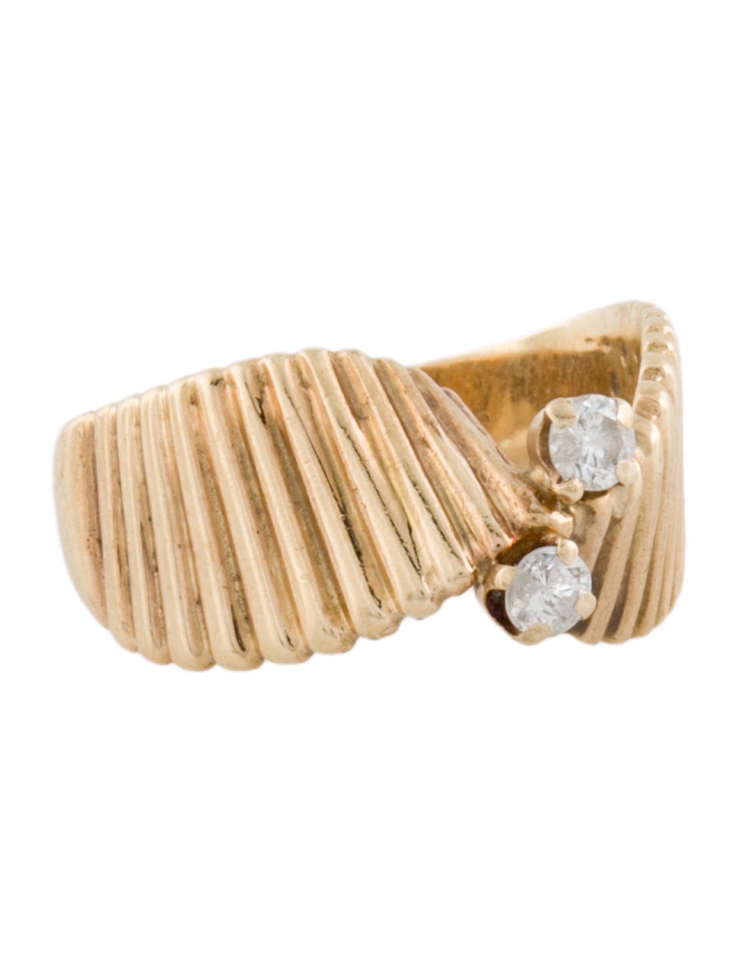 Ring 14K Diamond Cocktail