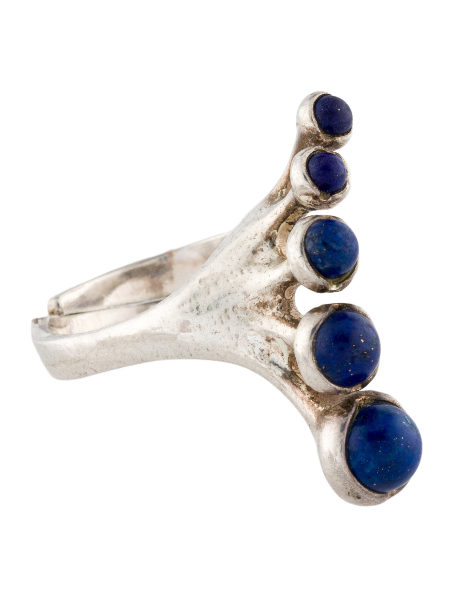 Ring Lapis Lazuli Sculptural Cocktail Ring