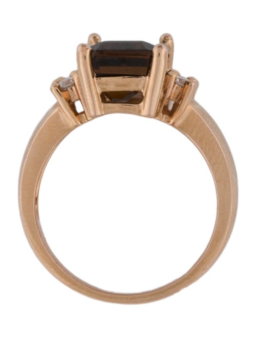 Ring 18K 7.69ct Enstatite & Diamond Cocktail Ring