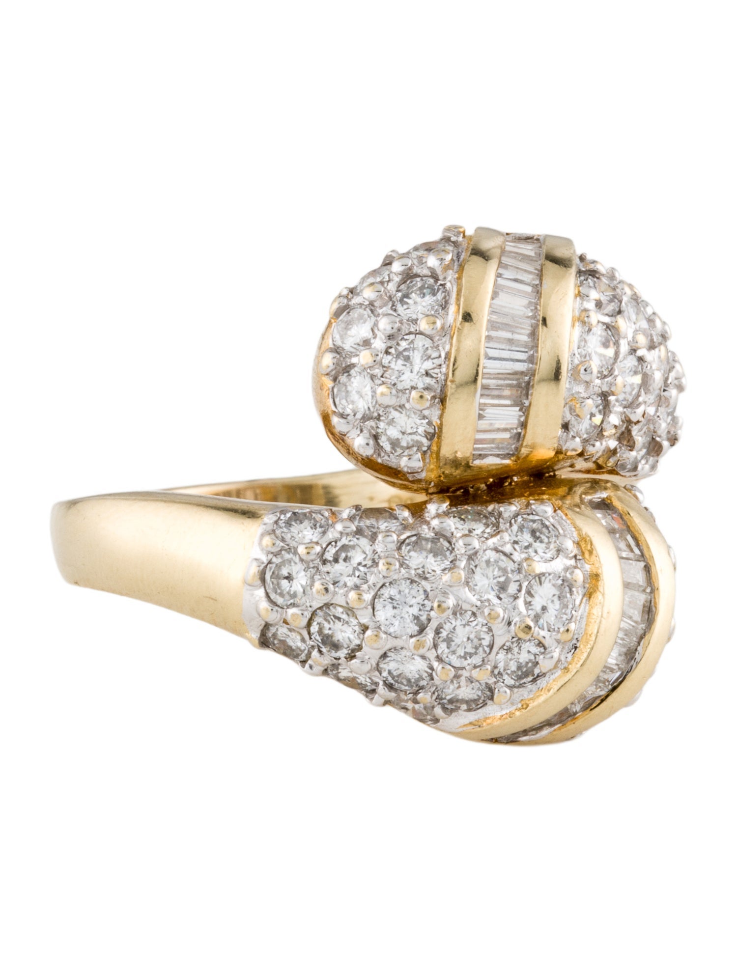 Ring 14K 2.85ctw Diamond Bypass Ring