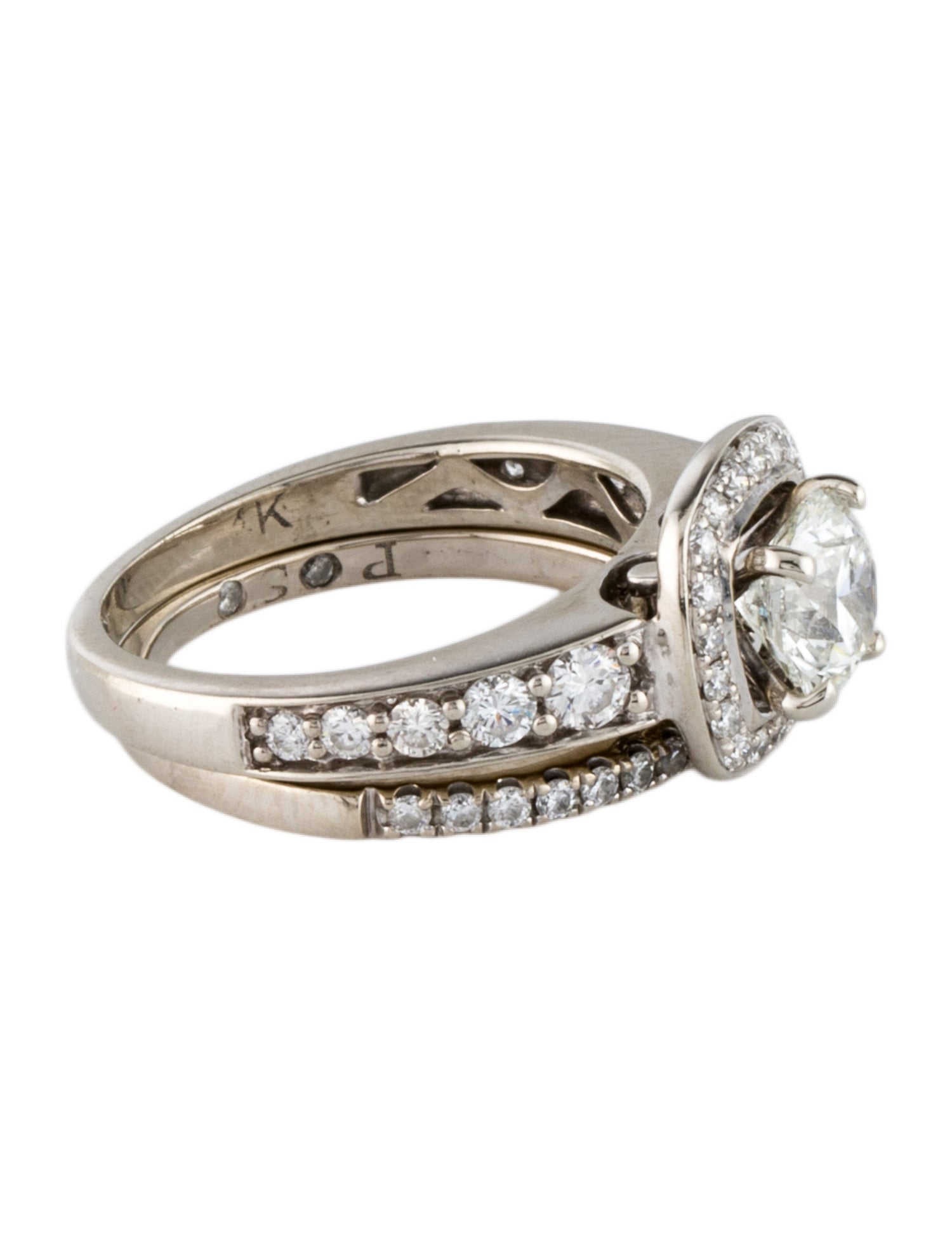 Ring 14K 1.66ctw Diamond Wedding Set