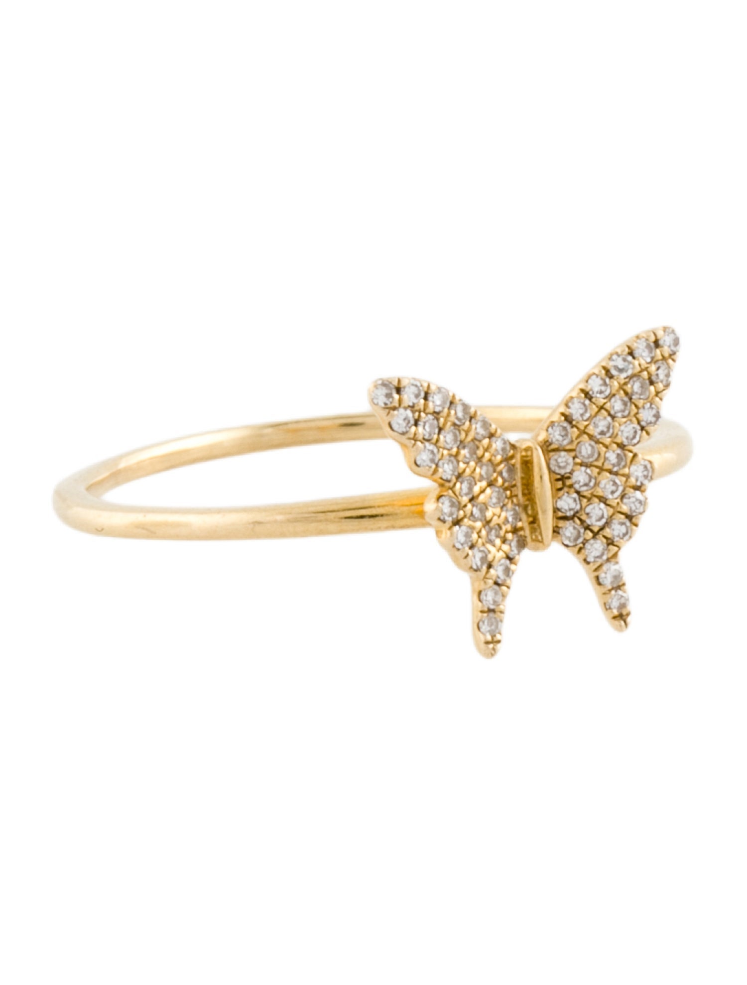 Ring 14K Diamond Butterfly Ring