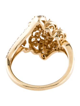 Ring 10K 1.18ctw Diamond Cocktail Ring