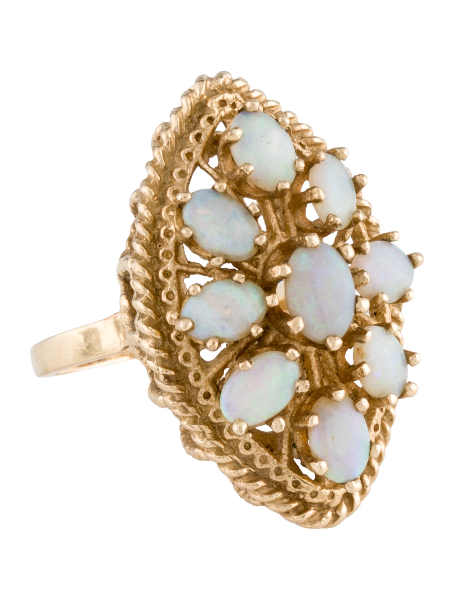 Ring 14K 2.05ctw Opal Cocktail