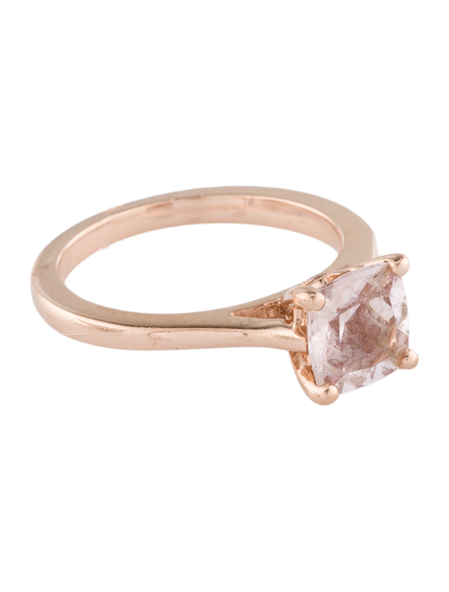 Ring 14K Morganite & Diamond Cocktail